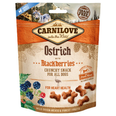 Carnilove Dog Ostrich with Blackberries with fresh meat 200 g - papildbarība suņiem