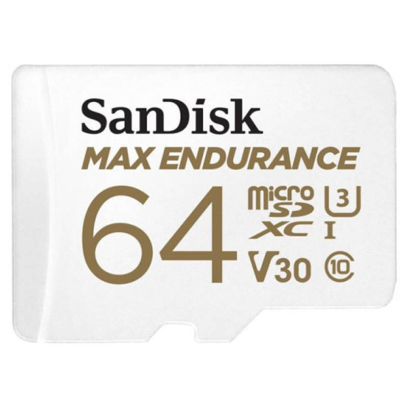 Sandisk MAX ENDURANCE microSDXC 64GB + SD Adapter 30,000 Hours
