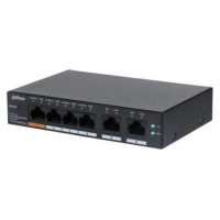 Dahua Switch|DAHUA|CS4006-4ET-60|Type L2|Desktop/pedestal|PoE ports 4|CS4006-4ET-60