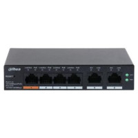 Dahua Switch|DAHUA|CS4006-4ET-60|Type L2|Desktop/pedestal|PoE ports 4|CS4006-4ET-60