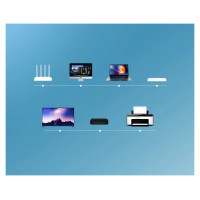 Ugreen Cable Ethernet patch cord RJ45 Cat 6 UTP 1000Mbps 1m black (20159)