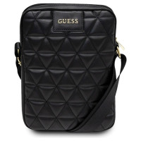 Guess Torba GUTB10QLBK 10" czarna/black Quilted Tablet Bag