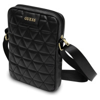 Guess Torba GUTB10QLBK 10" czarna/black Quilted Tablet Bag