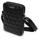 Guess Torba GUTB10QLBK 10" czarna/black Quilted Tablet Bag