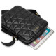 Guess Torba GUTB10QLBK 10" czarna/black Quilted Tablet Bag