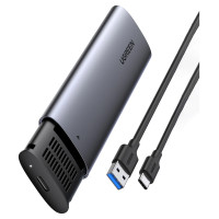 Ugreen Hard Drive Bay M.2 B-Key SATA 3.0 5Gbps Gray + USB Type C Cable (CM400)