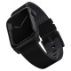 Uniq Straden Leather Hybrid Strap for Apple Watch 1/2/3/4/5/6/7/8/SE/SE2/Ultra 42/44/45/49mm - Black