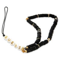 Guess pendant GUSTPEARK Phone Strap black/black Heishi Beads