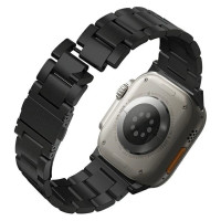 Uniq Osta Stainless Steel Strap for Apple Watch 1/2/3/4/5/6/7/8/SE/SE2/Ultra 42/44/45/49mm - Black