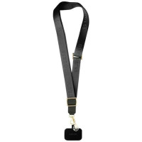Guess CBDY Nylon Chain phone lanyard - black