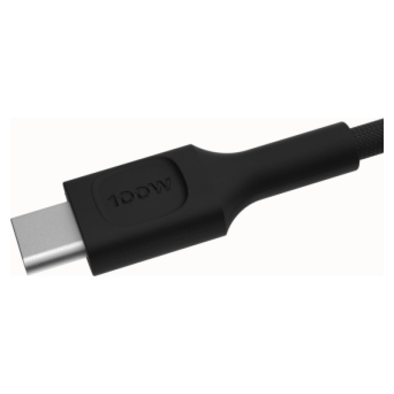 Green Cell Kabelis Green Cell PowerStream USB Type-C Male - USB Type-C Male 100W Black 1.2m