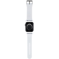 Karl Lagerfeld 3D Rubber Karl&Choupette Heads strap for Apple Watch 42/44/45/49mm - white