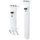 Karl Lagerfeld 3D Rubber Karl&Choupette Heads strap for Apple Watch 42/44/45/49mm - white