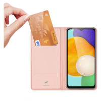 Dux Ducis [RETURNED ITEM] Dux Ducis Skin Pro Case for Samsung Galaxy A14 4G / 5G Flip Cover Card Wallet Stand Pink