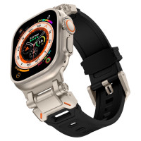 Tech-Protect Delta Pro Strap for Apple Watch 4 / 5 / 6 / 7 / 8 / 9 / SE / Ultra 1 / 2 (42/44/45/49 mm) - Black-Titanium