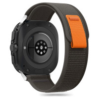 Tech-Protect Nylon Strap for Samsung Galaxy Watch Ultra (47mm) - Black/Orange