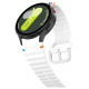 Tech-Protect Silicone Sport Strap for Samsung Galaxy Watch 4 / 5 / 5 Pro / 6 / 7 / FE - White