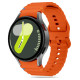 Tech-Protect Silicone Sport Strap for Samsung Galaxy Watch 4 / 5 / 5 Pro / 6 / 7 / FE - Orange