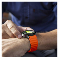 Tech-Protect Silicone Sport Strap for Samsung Galaxy Watch 4 / 5 / 5 Pro / 6 / 7 / FE - Orange