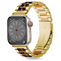 Tech-Protect Modern Apple Watch Strap 4 / 5 / 6 / 7 / 8 / 9 / SE (38 / 40 / 41 mm) - Gold / Leopard