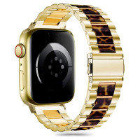 Tech-Protect Modern Apple Watch Strap 4 / 5 / 6 / 7 / 8 / 9 / SE (38 / 40 / 41 mm) - Gold / Leopard