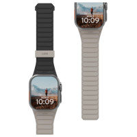 UAG Pathfinder Silicone Double-Sided Magnetic Strap for Apple Watch 42 / 44 / 45 / 46 / 49mm - Black-Gray