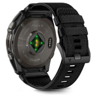 Tech-Protect Nylon Strap for Garmin Fenix 5X / 5X PLUS / 6X / 6X PRO / 7X / 8 (51 mm) - Black