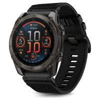 Tech-Protect Nylon Strap for Garmin Fenix 5X / 5X PLUS / 6X / 6X PRO / 7X / 8 (51 mm) - Black