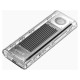 Orico TCM2-G20 M.2 NVME USB-C 3.2 20Gb/s Disk Drive - Silver/Transparent