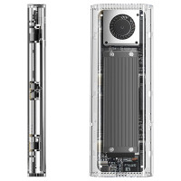 Orico TCM2-G20 M.2 NVME USB-C 3.2 20Gb/s Disk Drive - Silver/Transparent
