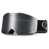 Qunature Black Frameless Ski Goggles - Black