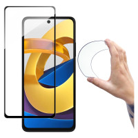 Wozinsky Full Cover Flexi Nano Glass Film Tempered Glass With Frame Xiaomi Poco M4 Pro 5G Transparent