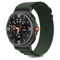 Tech-Protect Nylon Stripe Strap for Samsung Galaxy Watch 40/44/46 mm - Green