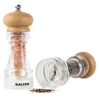 Salter 7607 WDXR Beech Wood Mills Twin