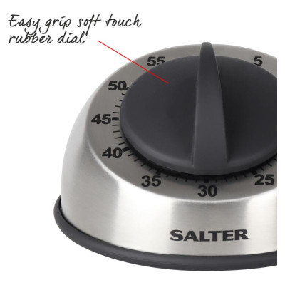 Salter 338 SSBKXR8EU16 Stainless Steel Mechanical Timer