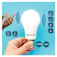 Tellur WiFi Smart Bulb E27, 10W White/Warm, Dimmer