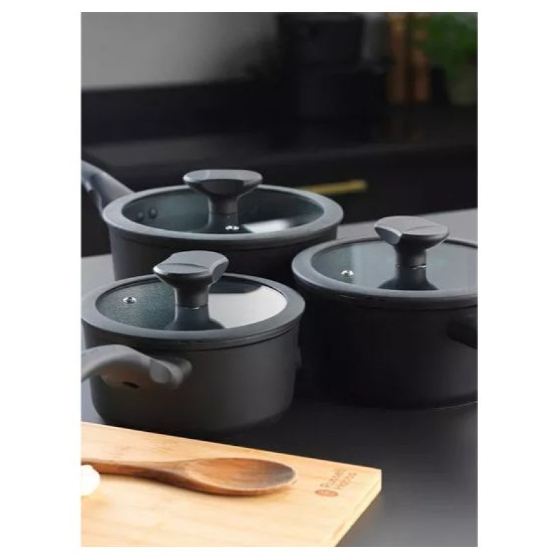 Russell Hobbs RH02131EU7 Crystaltech tall saucepan set 3pcs