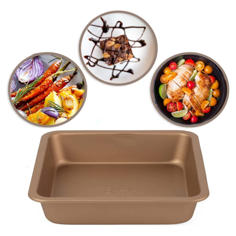 Russell Hobbs RH02148GEU7 Opulence square pan 22cm gold