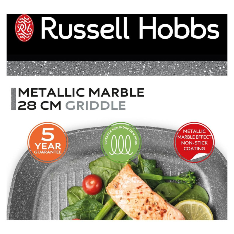 Russell Hobbs RH02813EU7 Metallic Marble griddle 28cm