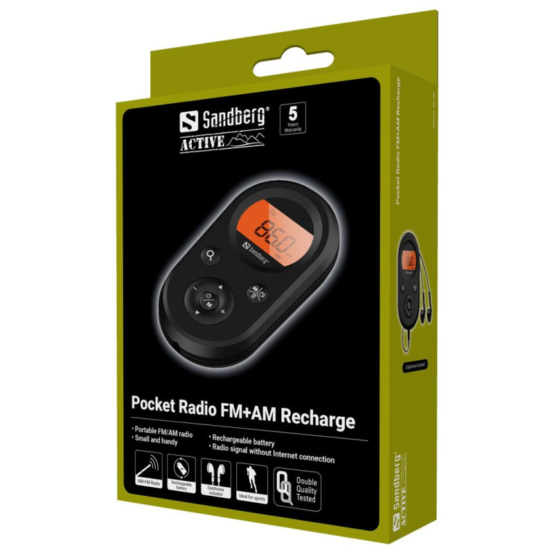 Sandberg 421-02 Pocket Radio FM+AM