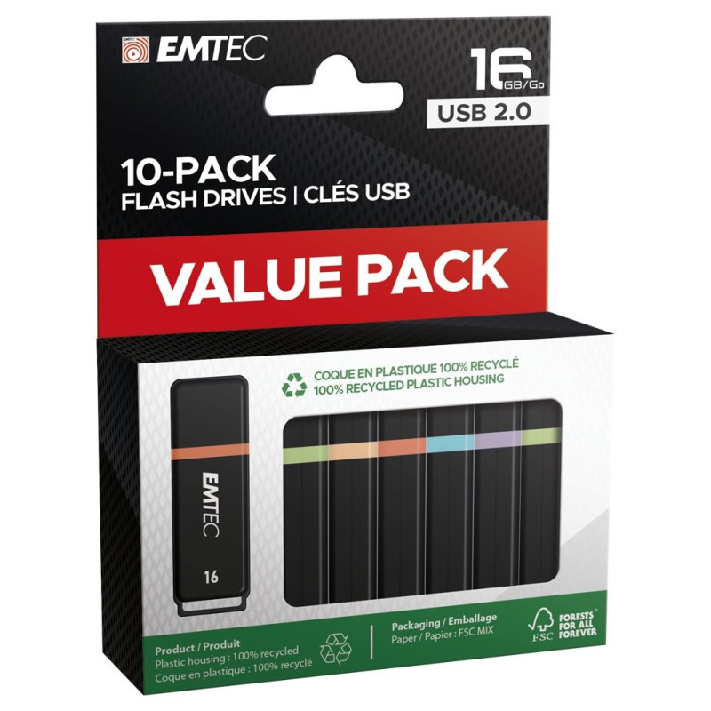 Emtec USB2.0 K100 16GB 10 pcs
