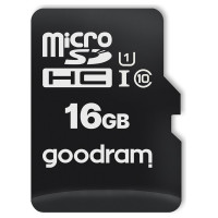 Goodram Microcard 16 GB micro SD HC UHS-I class 10 memory card, SD adapter (M1AA-0160R12)