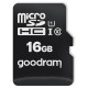 Goodram Microcard 16 GB micro SD HC UHS-I class 10 memory card, SD adapter (M1AA-0160R12)