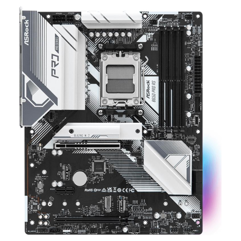 Asrock Mainboard|ASROCK|AMD B650|SAM5|ATX|Memory DDR5|Memory slots 4|1xPCI-Express 3.0 16x|1xPCI-Express 4.0 16x|3xM.2|1xHDMI|1xDisplayPort|6xUSB 2.0|3xUSB 3.2|1xUSB-C|1xRJ45|3xAudio port|B650PRORS