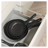 Salter BW11459BRMFOB Megastone Thermo Collar 3-Piece Frying Pan Set - 20/24/28cm