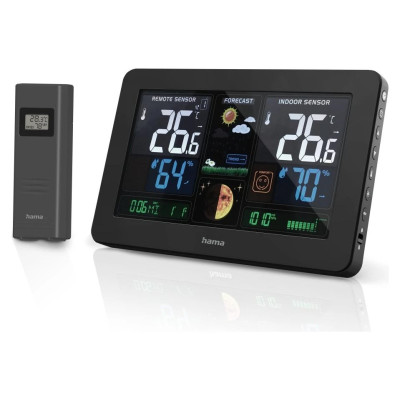 Hama 00186380 Weather station Premium Black