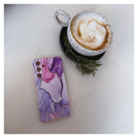 Tech-Protect Icon Case for Samsung Galaxy A56 5G - Marble - Pink
