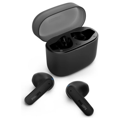 Philips in-ear true bezvadu austiņas ar portatīvo uzlādes ietvaru, melnas - TAT2139BK/00