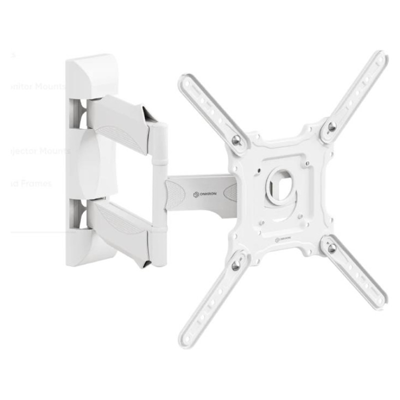 Onkron TV Wall Mount for 32-65&rdquo; LED LCD Plasma Flat Screen Curved TVs up to 35 kg, White