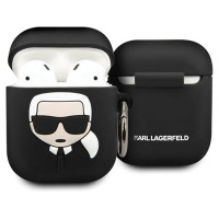Karl Lagerfeld Case for AirPods 1 / 2 Karl Lagerfeld Silicone Ikonik - black